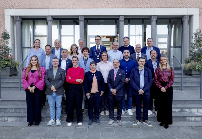 Portret van gemeenteraadsleden