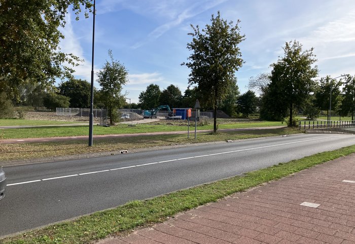 Locatie van het nieuwe skatepark