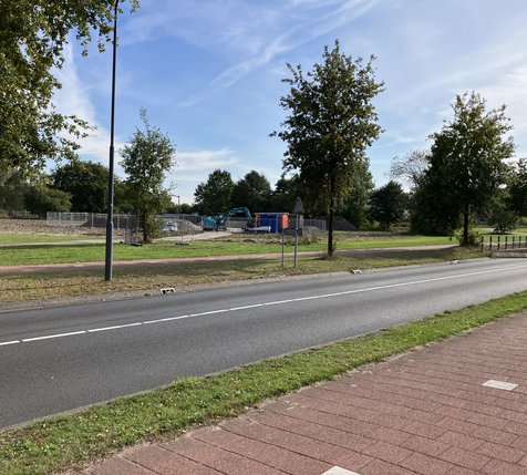 Locatie van het nieuwe skatepark