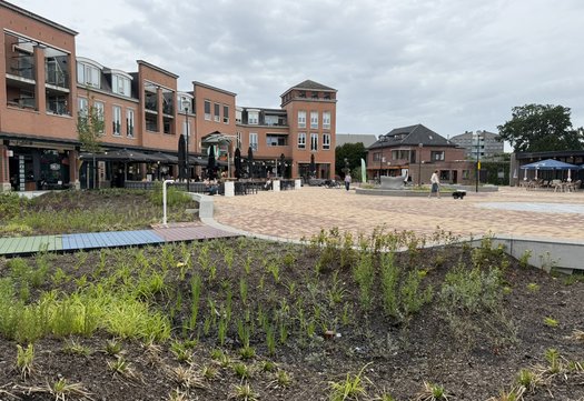 Wilhelminaplein met zicht op Laverije