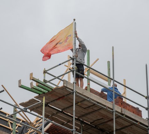vlag op hoogste punt