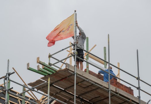 vlag op hoogste punt