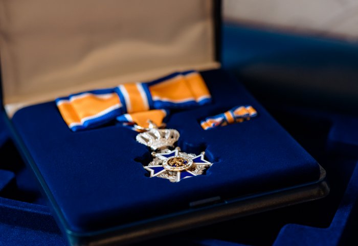 Close-up van een lintje